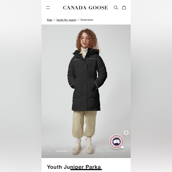 Canada Goose Youth Juniper Parker (Girls) - Picture 12 of 12